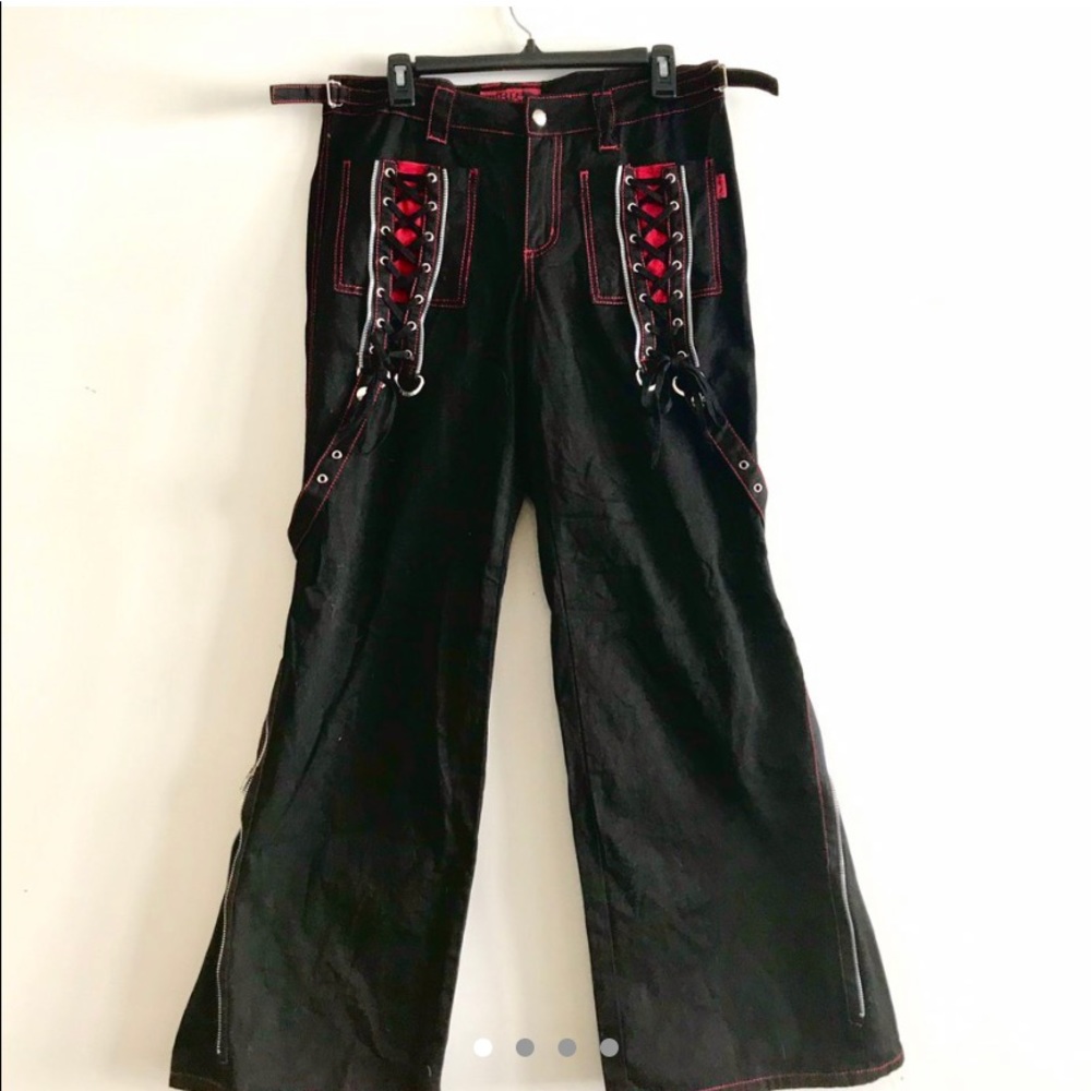 tripp nyc black and red pants 🩸🖤